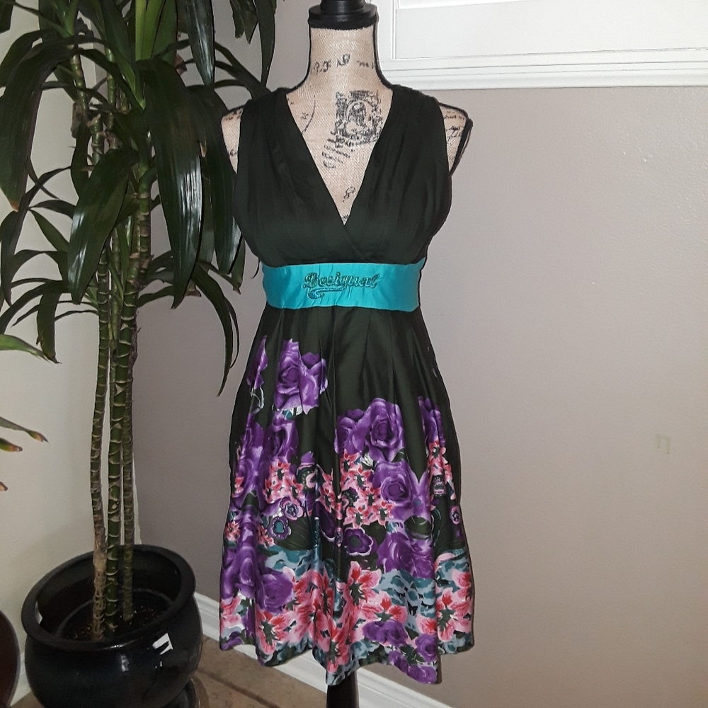 Desigual Sleeveless Cotton Floral Dress